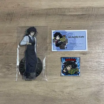 귀멸의 칼날 토미오카 기유 모크테일 바 양면 아크릴 스탠드 씰 카드 세트