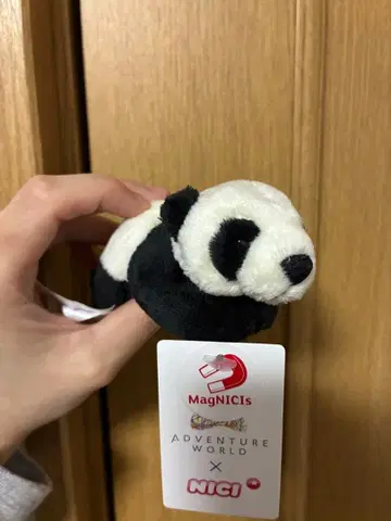 어드벤처 월드 x NICI 콜라보 팬더 봉제 인형 마그넷