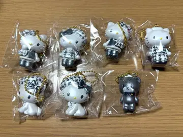 헬로키티 시크릿 마스코트 참 [ 흑백 ] 7개 세트