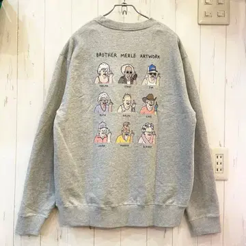 택 포함 새상품 브라더마르 헤비웨이트 쭈리 맨투맨 백프린트