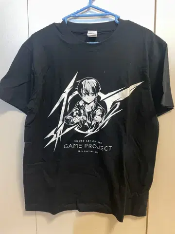 소드 아트 온라인 10주년 키리토 게임 공략 회의 2023 T셔츠 M