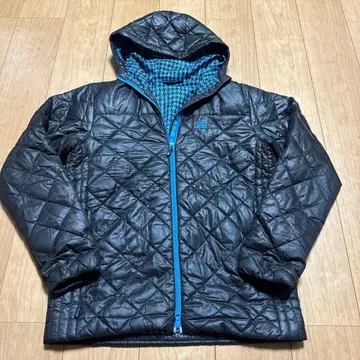 BILLABONG 퀼팅 다운 자켓 블랙/블루