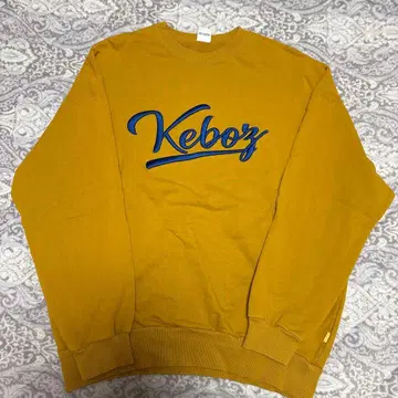 Keboz 머스타드 맨투맨 L