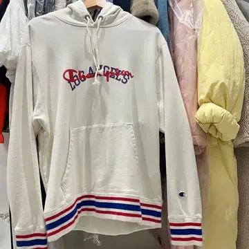 Champion 화이트 후드티