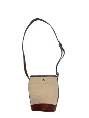 A.P.C. (아페쎄) 주트 캔버스 x 가죽 숄더백