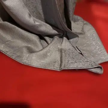 순수 실크 고급 문양 크레이프 원단