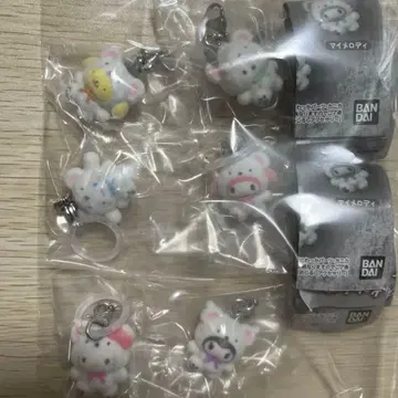 산리오 포근포근 스노우 메지루시 액세서리 컴플리트