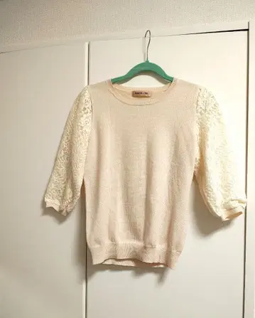 Apuweiser-riche 반팔 니트 레이스 사이즈 2