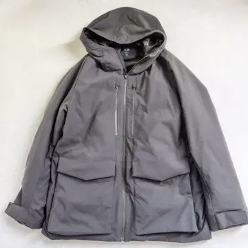 컨디션 최상 24년 2XL 유니클로 하이브리드 다운 후드티 올리브 고기능