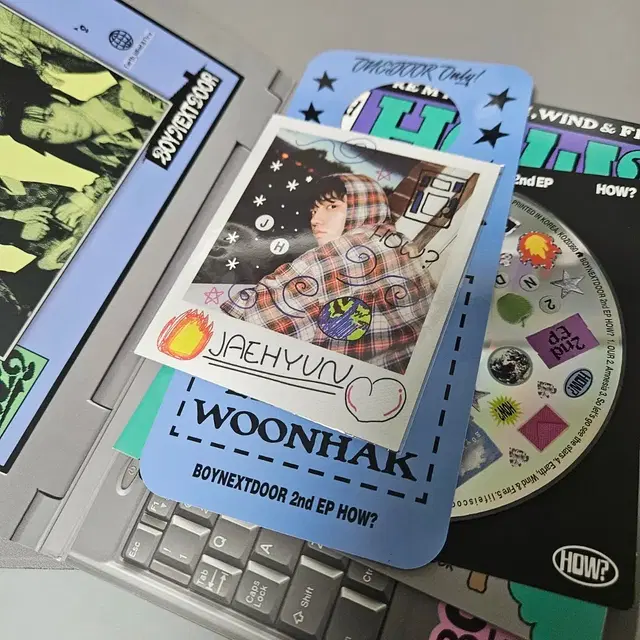 보이넥스트도어 how 스티커 앨범 명재현 버전 포폴