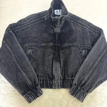 adidas 데님 자켓 크롭 기장
