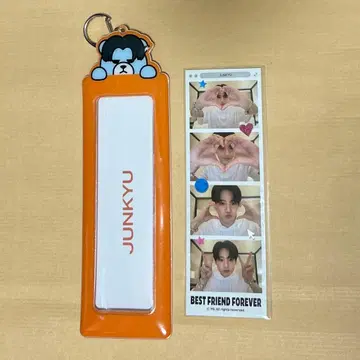 Treasure junkyu 4컷 케이스 스트랩 랭크 준규