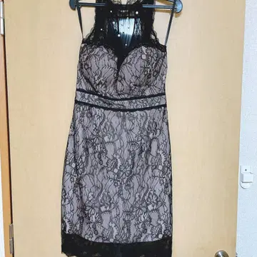 ROBE de FLEURS Glossy 레이스 드레스 블랙/ 그레이