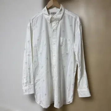 하자 있음 캡틴 산타 긴팔 셔츠 XL 올 패턴 남성용