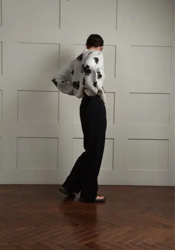 lawgy 라프 스트레치 스트레이트 팬츠 블랙