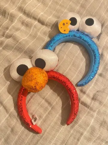 엘모와 쿠키 몬스터 머리띠