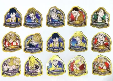 나루토 페달 나루페다 골드 다이컷 씰 15개 세트 묶음 판매