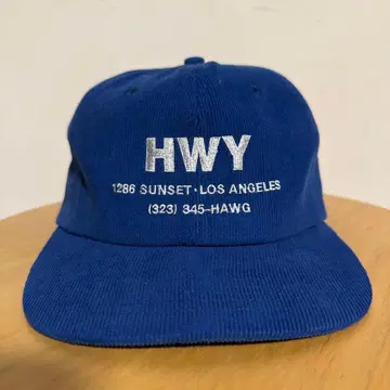 HWY 코듀로이 6패널 트래커 캡 야마다 렌 (야마다 렌) 블루