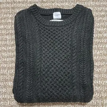 에디피스 남성용 울 100% 케이블 니트