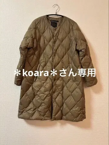 올리브 그린 퀼팅 자켓 M 사이즈