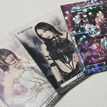 스타덤 나카노 타무 카미타니 사야 트레이딩 카드 스티커