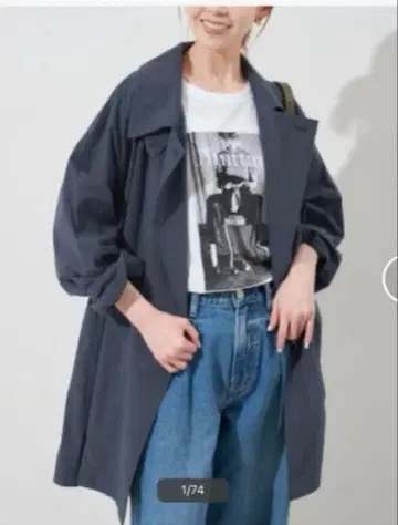 코튼 뉴앙스 트렌치코트 택 포함 새상품