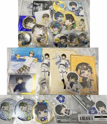 블루 록 캔뱃지 특전 종이류 하치라쿠 메구루 묶음 판매