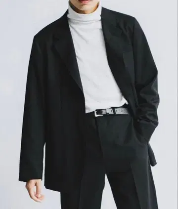 [ LE / 엘이 ] 싱글 자켓+스트레이트 팬츠 블랙