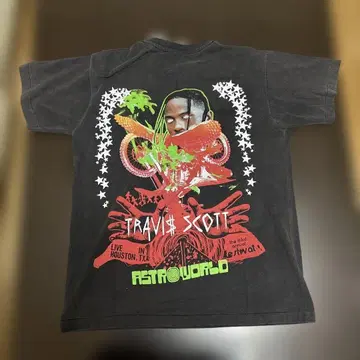 트래비스 스캇 부트 셔츠 L