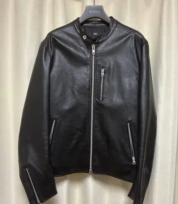 AZUL by moussy 블랙 가죽 자켓 L 데미지 있음