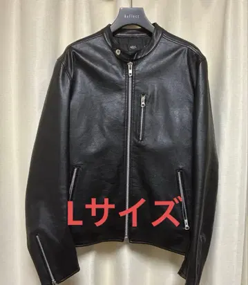 AZUL by moussy 블랙 가죽 자켓 L 데미지 있음