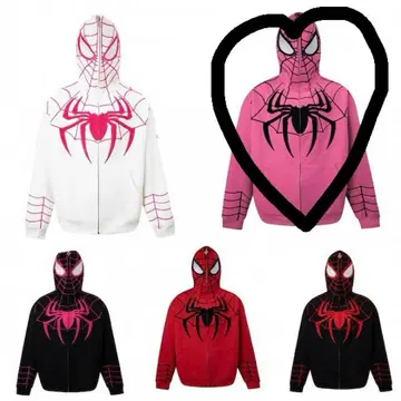 스파이더맨 핑크 후드티