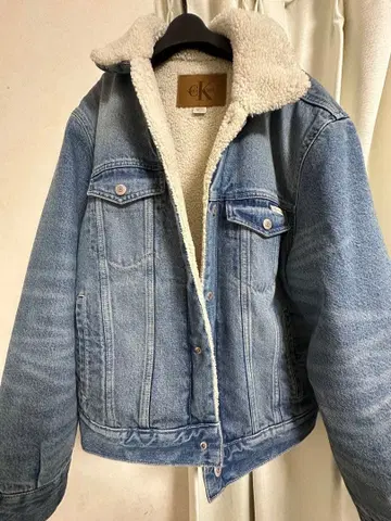 Calvin Klein 쉘파 자켓 데님 보아 자켓 신상