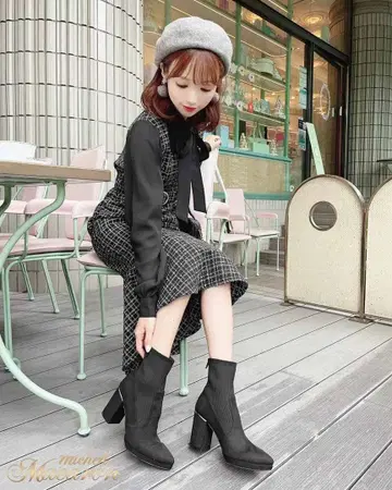 미셸 마카롱 삭스 부츠 M 23.5