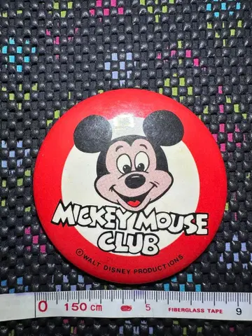 디즈니 미키마우스 클럽 빈티지 레트로 캔뱃지 캔배치 70년대
