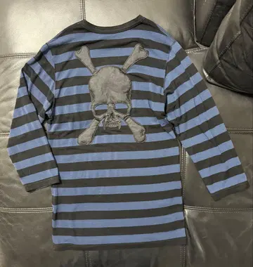 [ 로엔 ROEN ] 스터드 스컬 해골 7부 소매 T셔츠 사이즈44