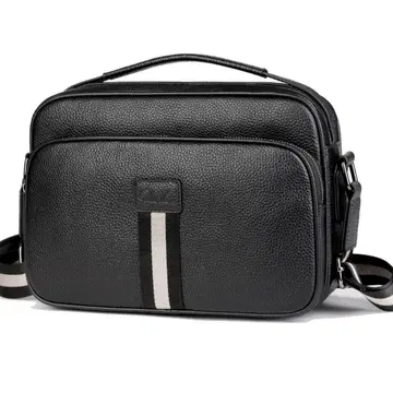 천연 가죽 크로스 바디백, 소가죽 숄더백, 브리프 케이스