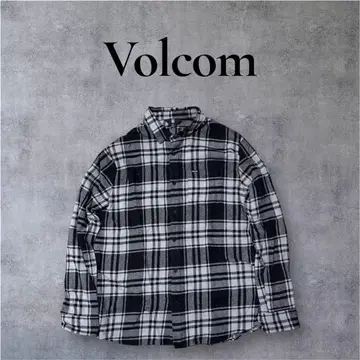 Volcom 체크 무늬 긴팔 셔츠