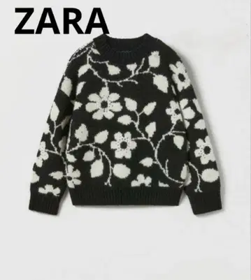 ZARA 완판템 자카드 니트 스웨터