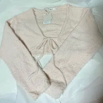 NICE CLAUP 라이트 핑크 가디건