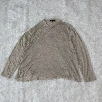 23구 여성용 긴팔 T셔츠 4L 온워드 카시야마 베이지 레이온