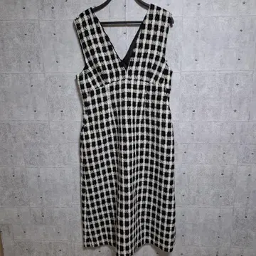 Couture Brooch 자카드 원피스 사이즈 42