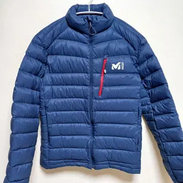 MILLET 밀레 다운 자켓 얇은 소재 다운 S 사이즈 네이비