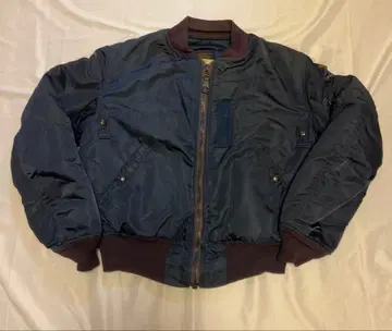 B-15C 플라이트 자켓 SCOVILL 지퍼 USAF 네이비