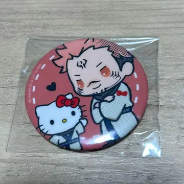 양면 스쿠나 헬로키티 캔뱃지 주술회전 산리오 레어