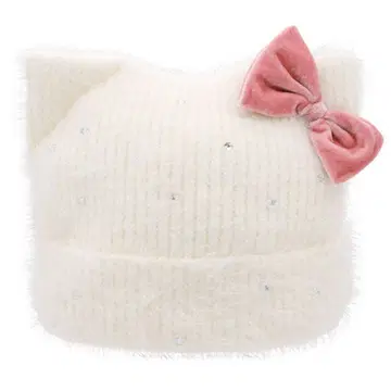 유니버셜 스튜디오 재팬 헬로키티 니트 캡