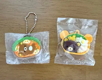 리락쿠마 도시락 마스코트 키체인 스트랩 레어 헤이세이