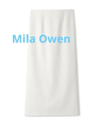 미라 오웬 허리밴딩 타이트 미디엄 기장 스커트 [워셔블]