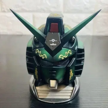 기동전사 건담 건담 헤드 피규어 그린 컬러 골드 컬러 장식
