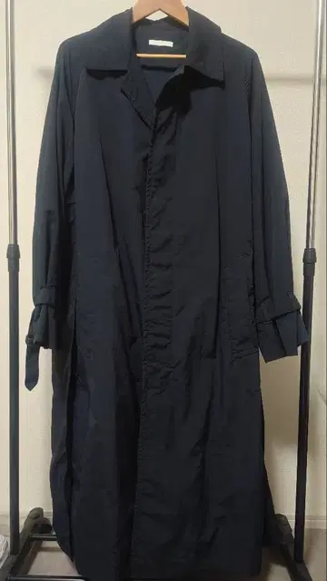 [ WYM LIDNM ] 나일론 워셔 사이드 슬릿 루즈 코트